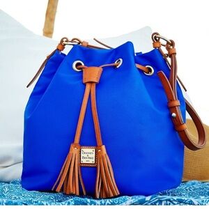 Dooney & Bourke Windham Small Kade Drawsting in French Blue